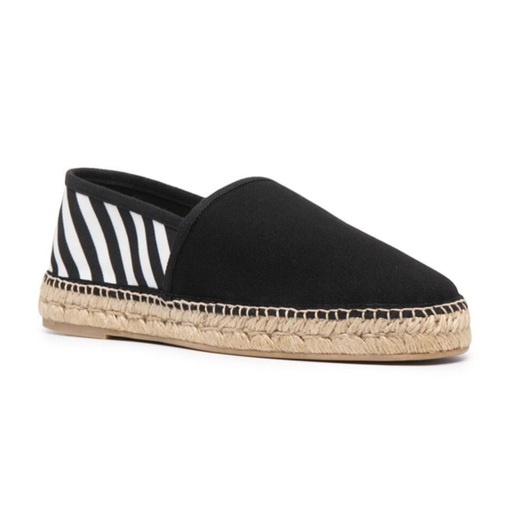 OFF-WHITE Other - Off-White Men's Diagonal Stripe Espadrille Sneakers Black